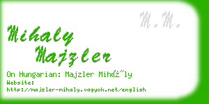 mihaly majzler business card